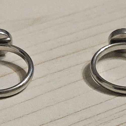 Tommy Hilfiger ring set stainless steel 316L like new, size 54