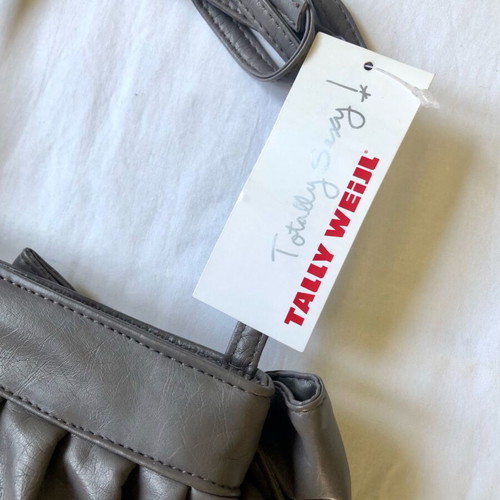 Small Tally Weijl shoulder bag new, gray with bow