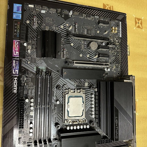 Intel i5-13600K processor, ASRock Z790 P Lightning DDR5 motherboard, Deepcool LS720 SE water cooling