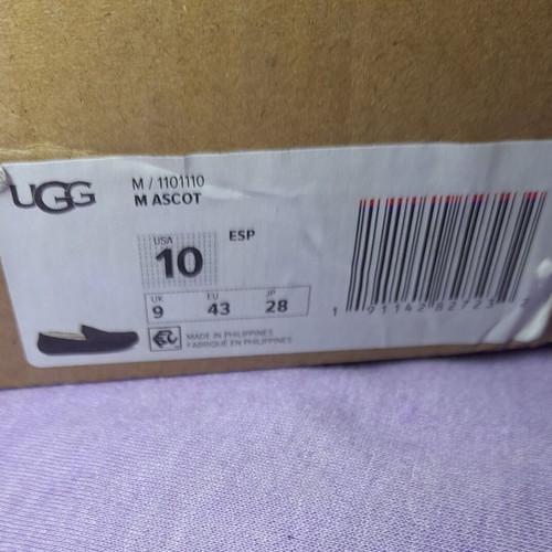 Ugg M Ascot 43 EU New Brown Loafers with Box