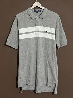 Ralph Lauren polo shirts like new, size large, gray/white
