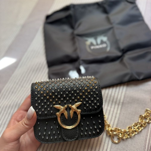 Pinko mini shoulder bag, black