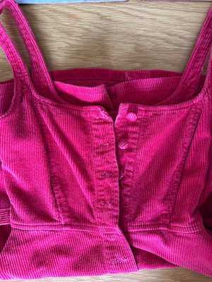 ASOS fuchsia corduroy mini dress