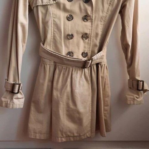 Benetton kids trench coat beige, new, size XL 10