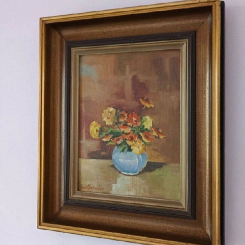 Stratis Tambakeras painting 50x45 cm framed like new