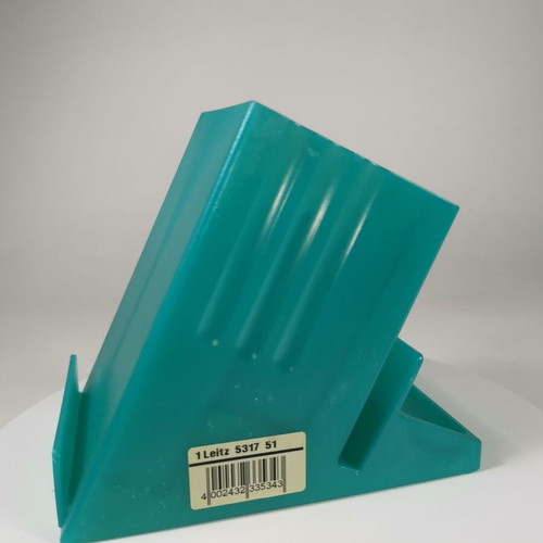 Vintage Leitz 5317 desk organizer pencil holder turquoise like new