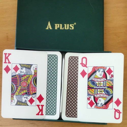 Vintage A PLUS waterproof playing cards in case, unused