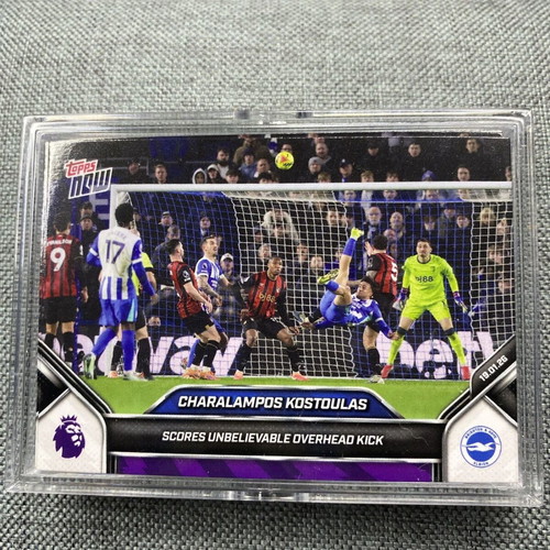 Topps Now 25-2026 EPL Premier League 113 Charalampos Kostoulas Brighton new