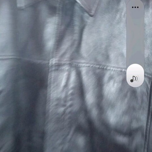 Men's leather jacket size L like new, black