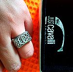  Cavalli δαχτυλίδι σε άριστη κατάσταση, ασημένιο, διαχρονικό. Unisex.