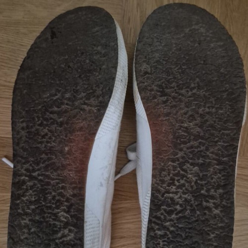 Superga white sneakers with laces, size 37