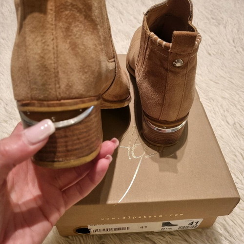 Alpe ankle boots used, size 41, suede leather