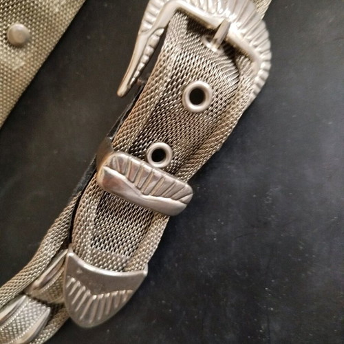 Metal belt used, length 60-70cm, width 3cm