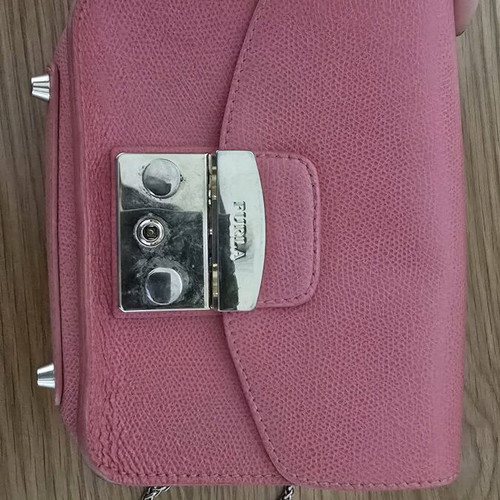 Mini bag Furla crossbody used, pink orange