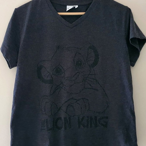 Disney Lion King Simba Black T-shirt women's M like new