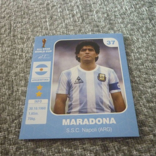 Μαραντόνα Diego Maradona Napoli Argentina συλλεκτικό αυτοκόλλητο ποδόσφαιρο All Star World Cup #37 καινούργιο