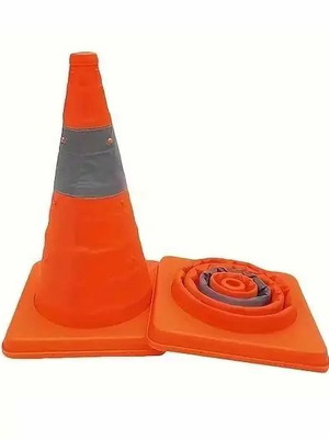 Folding safety cone 61cm new
