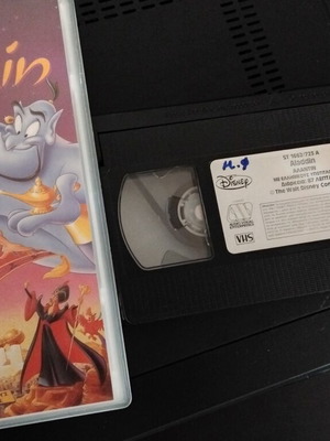 Aladdin 1992 VHS tape used, Greek dubbed