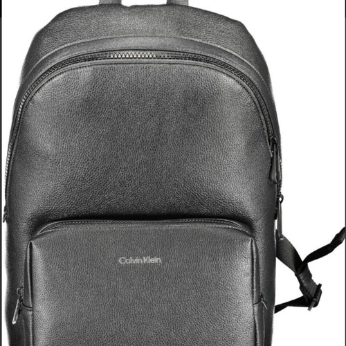 Calvin Klein Must Campus Backpack new, black eco-leather