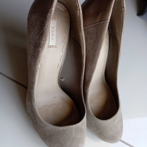 Zara beige pumps size 38, 12 cm heel