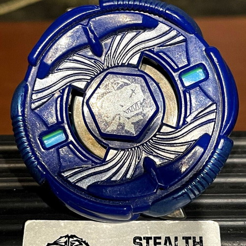 Beyblade XTS Stealth Battler X-203 Cetus Quake used with launcher and card