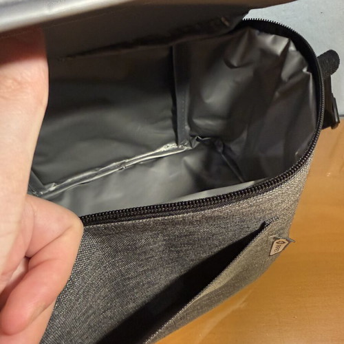 Cooling Bag gray with adjustable strap, new