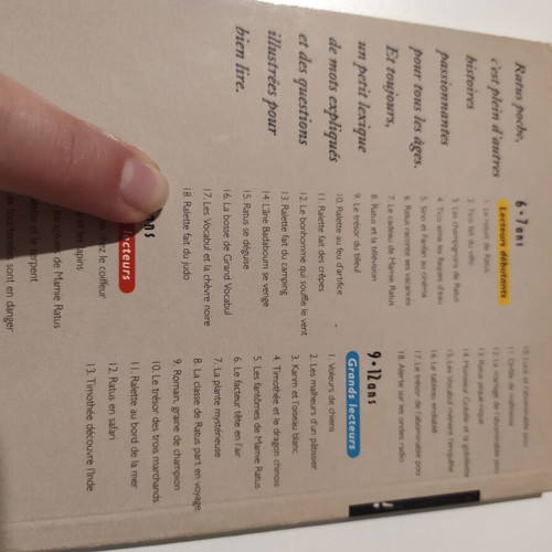 Ratus Poche French booklets like new, set of 2