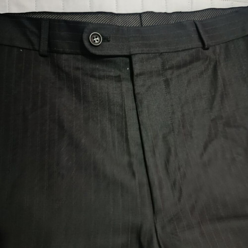 Portobello's men's suit size 54 used, black with subtle stripes