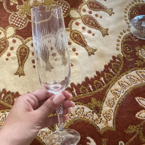 Crystal glasses set vintage classic design, 57 pieces, new