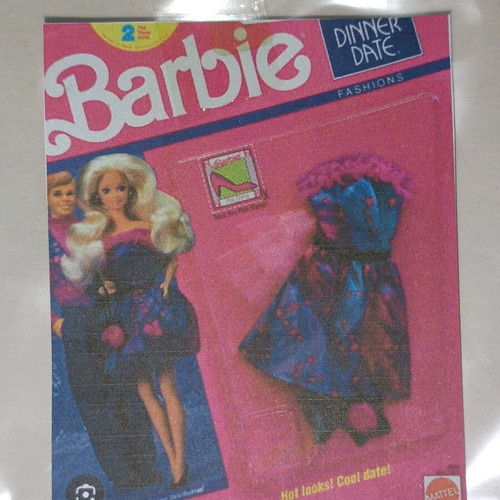 Vintage Barbie Dinner Date Fashions dress used 90s