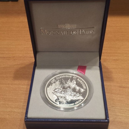 Silver coin France 6.55957 Francs 2000 new with box and certificate