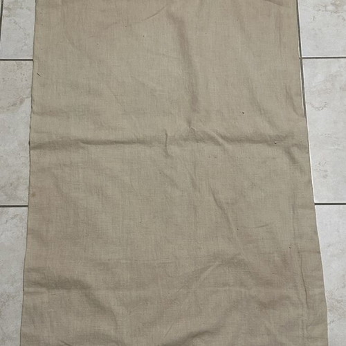 Vintage handmade traditional cross-stitch rug used, 117x53cm