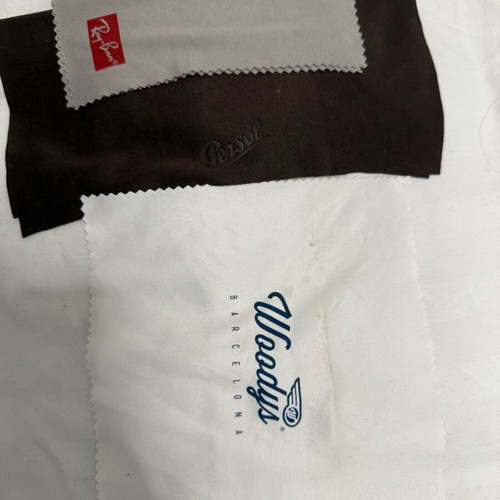 Optical glasses cleaning cloths like new Ray Ban, Persol, Woodys Barcelona
