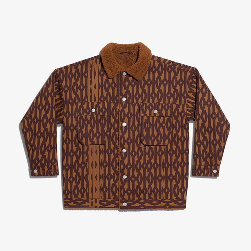 Adidas x IVY Park Monogram Denim Jacket new, brown, size L-XL