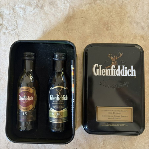 Glenfiddich συλλεκτικό σετ 3x200ml και 6x50ml μπουκάλια, σύνολο 9