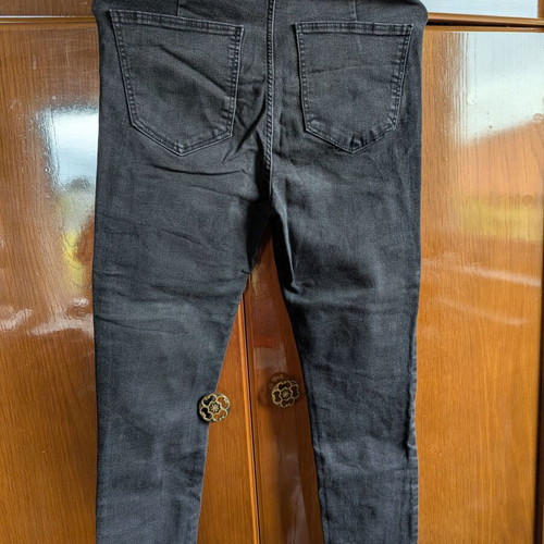 Zara jeans size 40 used, black, high waist, slim fit