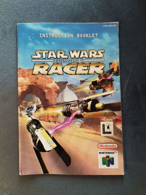 Nintendo N64 Star Wars Episode 1 Racer εγχειρίδιο χρήσης σαν καινούργιο
