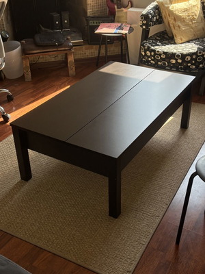 IKEA TRULSTORP coffee table like new with storage, brown