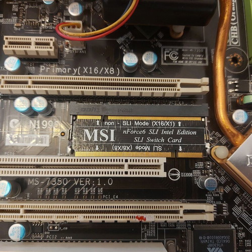 MSI P6N SLI Platinum motherboard like new with Intel Core 2 Duo CPU and DDR2 RAM