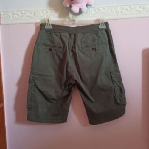Men's cargo shorts khaki like new, size S