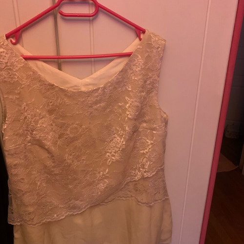 Evening set of three pieces new, beige, size XXL