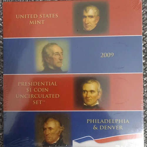 2009 USA Presidential $1 Dollar Coin Set uncirculated in blister
