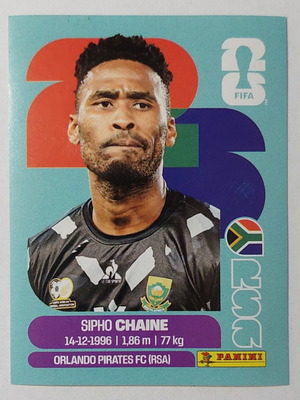 FIFA World Cup 2026 sticker Sipho Chaine RSA3