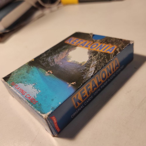 Kefalonia playing cards like new, commemorative collection