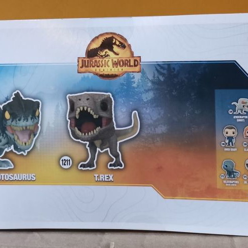 POP Jurassic World Dominion - Set 3 Dinosauri: Therizinosaurus, Giganotosaurus E T-Rex - Foto 8