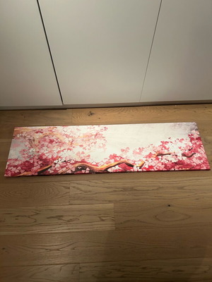Sakura Branch panoramic canvas painting like new