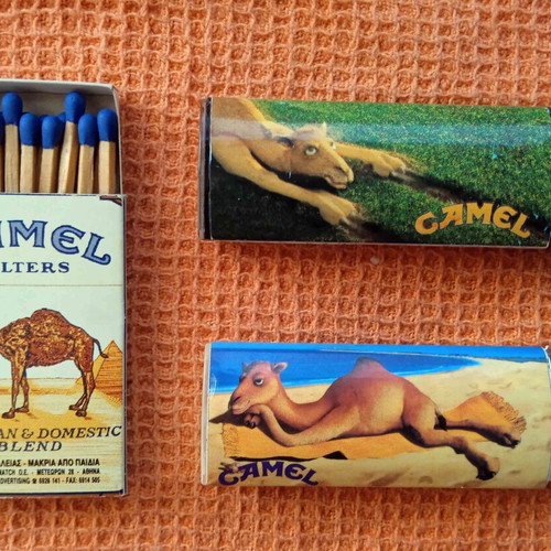 Camel pack used with 4 lighters and matches