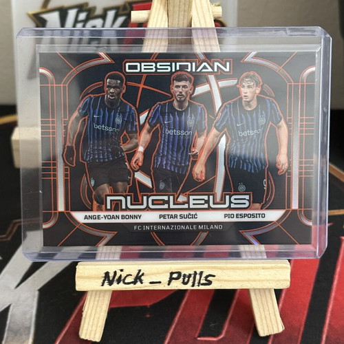 Panini Obsidian Nucleus Orange /75 Bonny-Sucic-Esposito #7 Inter Milan