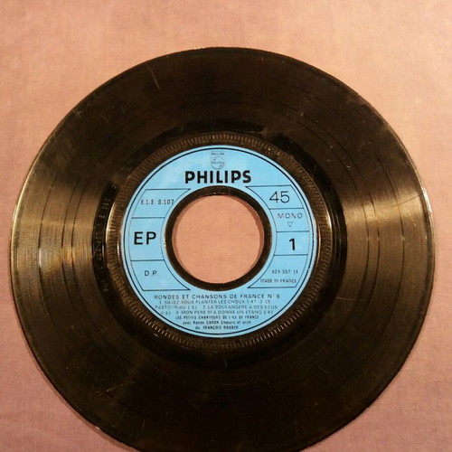 Rondes et chansons de france No 8 7" used, very good condition x5