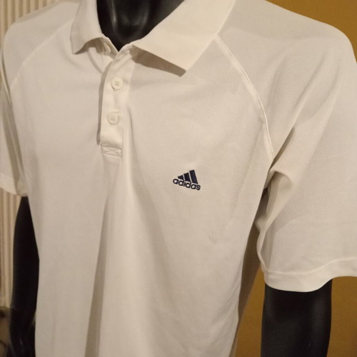 Adidas vintage tennis polo 2003 size L like new, white
